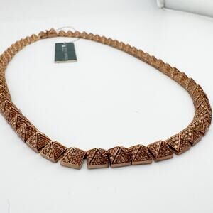 Eddie Borgo Cone Stud Necklace Women's New With Tags Rose Gold 16in‎